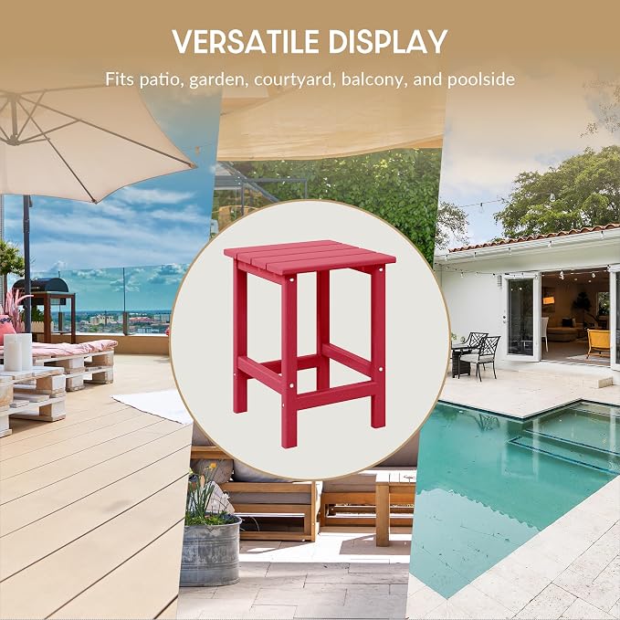 WestinTrends Malibu Square Outdoor Side Table - Image 8