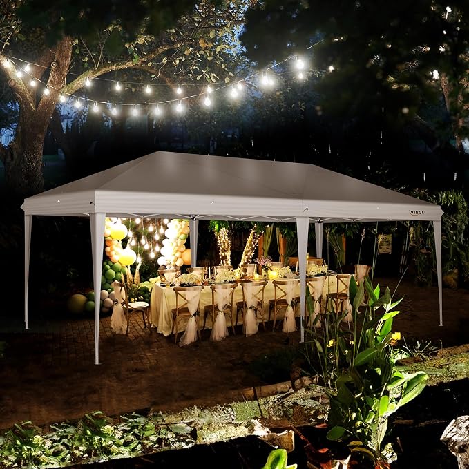 VINGLI Pop Up Canopy Tent with Sidewalls, Outdoor Gazebo Canopy Tent, Patio - Image 7