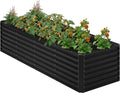 8x2x2FT Galvanized Raised Garden Bed, Planter Raised Beds-Metal Garden Box by Home