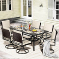 LEVELEVE 7 Piece Outdoor Patio Dining Set by Enjoyyourlife