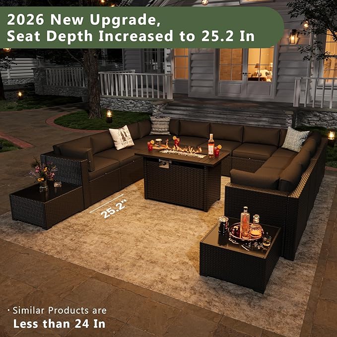 Aoxun 15 Piece Patio Furniture Set - Image 6