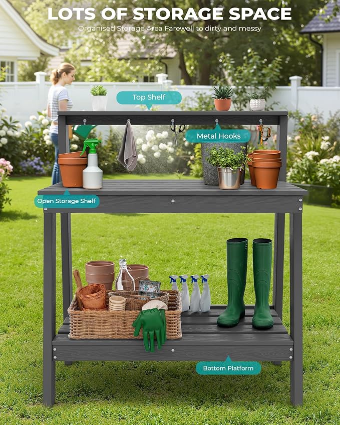 SERWALL Potting Bench Outdoor - Image 7
