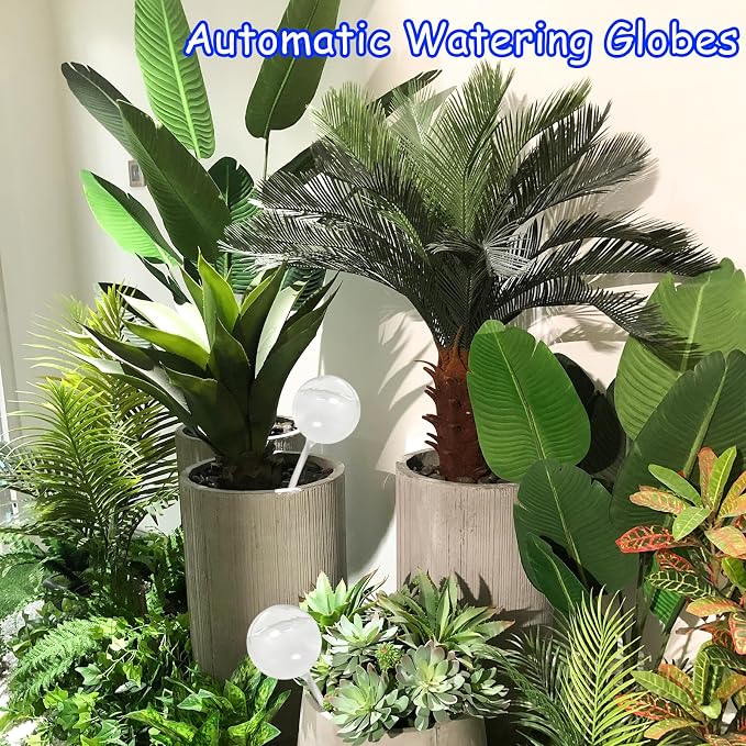 10 PCS Large Clear Plastic Watering Globes, Plant Self-Watering Bulbs, Flower - Image 5