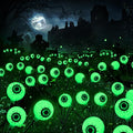 BrizLabs Solar Halloween Lights, 2 Pack 12 LED 2 Modes Halloween Eyeball Lights by BrizLabs