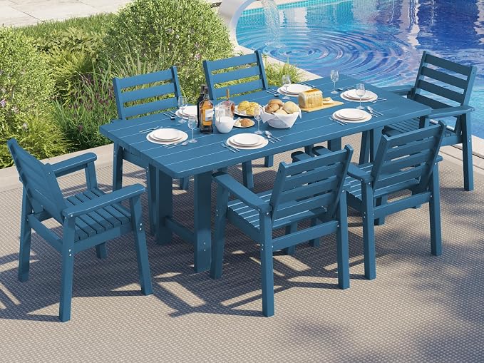AMERLIFE 7-Piece HDPE Outdoor Dining Set by AMERLIFE
