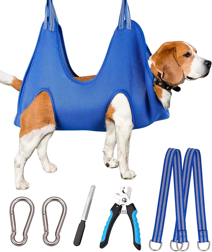 Pet Dog Grooming Hammock Harness, Dog Nail Hammock, Hanging Harness Nail by Kkiimatt