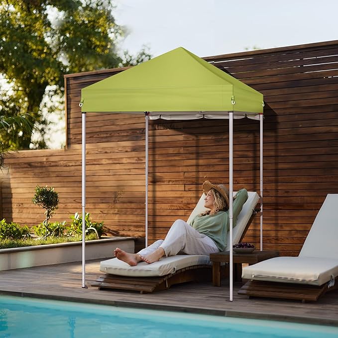 VINGLI 5x5 ft Pop Up Canopy Tent, Outdoor Small Gazebo - Image 7