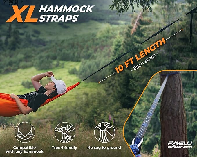 Foxelli XL Hammock Straps - Image 4