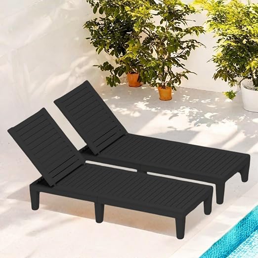 YITAHOME Patio Lounge Chair Set of 2, Outdoor Chaise Lounge - Image 9