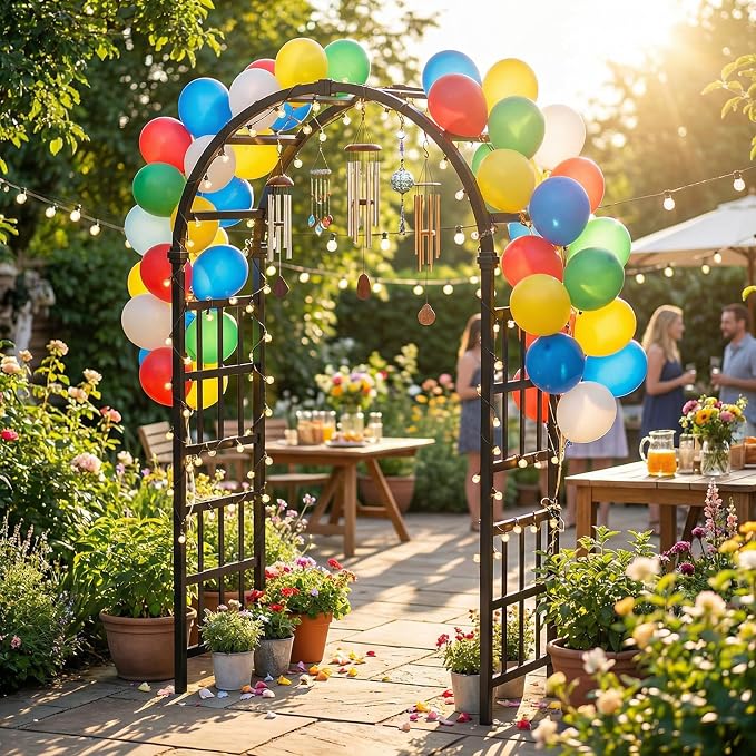 Outvita PVC Garden Arbor, Arch Trellis - Image 6
