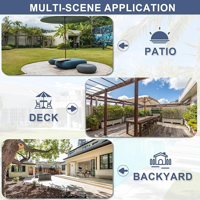 ALAULM 10 Piece Patio Dining Set All-Weather Wicker Outdoor Patio Furniture Set - Image 7