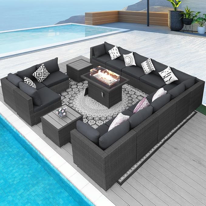 NICESOUL 15 Piece Outdoor Patio Furniture Set by NICESOUL