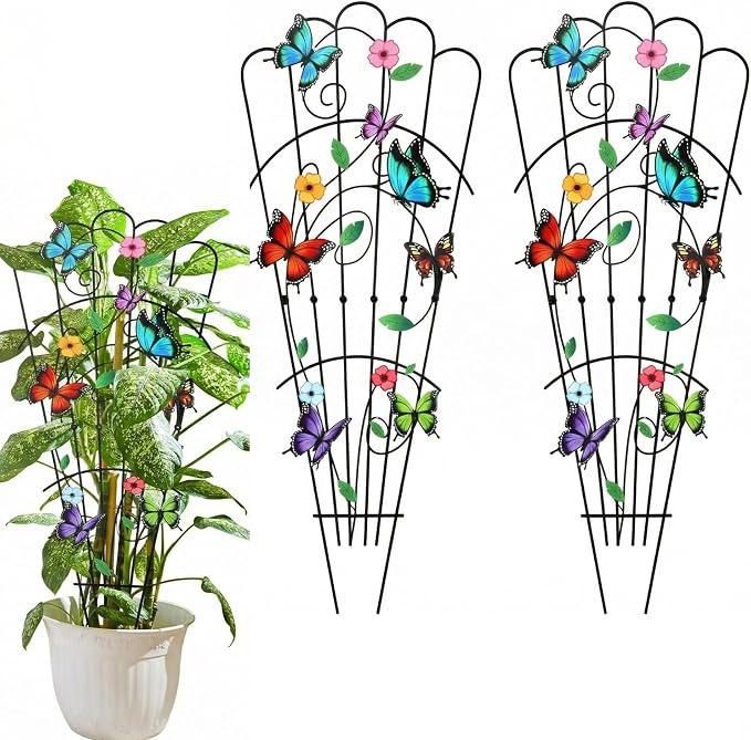 LEIFIDE 2 Pcs 33in Plant Trellis by LEIFIDE