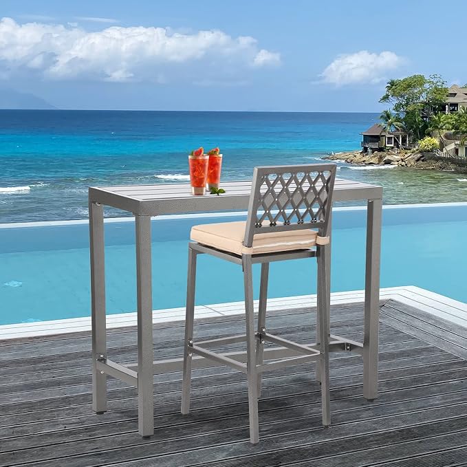 Outdoor Patio Counter Height Bar Table - Image 8