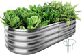 Galvanized Metal Raised Garden Bed Kit, Garden Grow Bed by ZFHgarden
