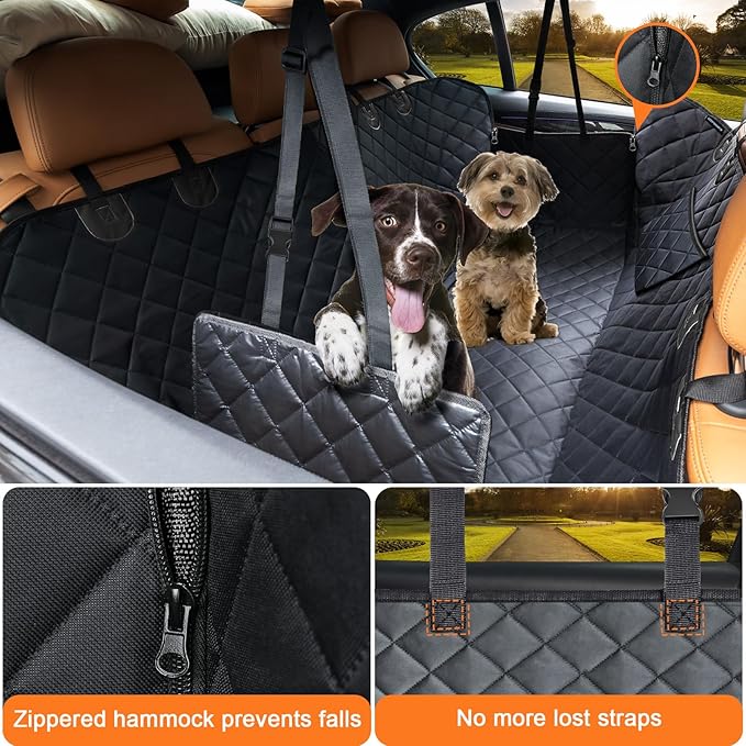 URPOWER Dog Seat Cover, 100% Waterproof Hammock 600D Heavy Duty Scratch Proof - Image 2