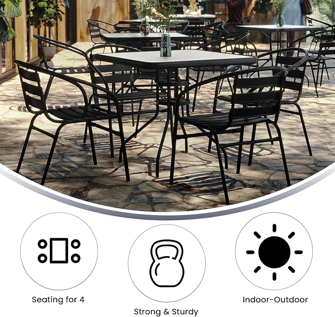 Flash Furniture 5-Piece Patio Dining Set - Image 5