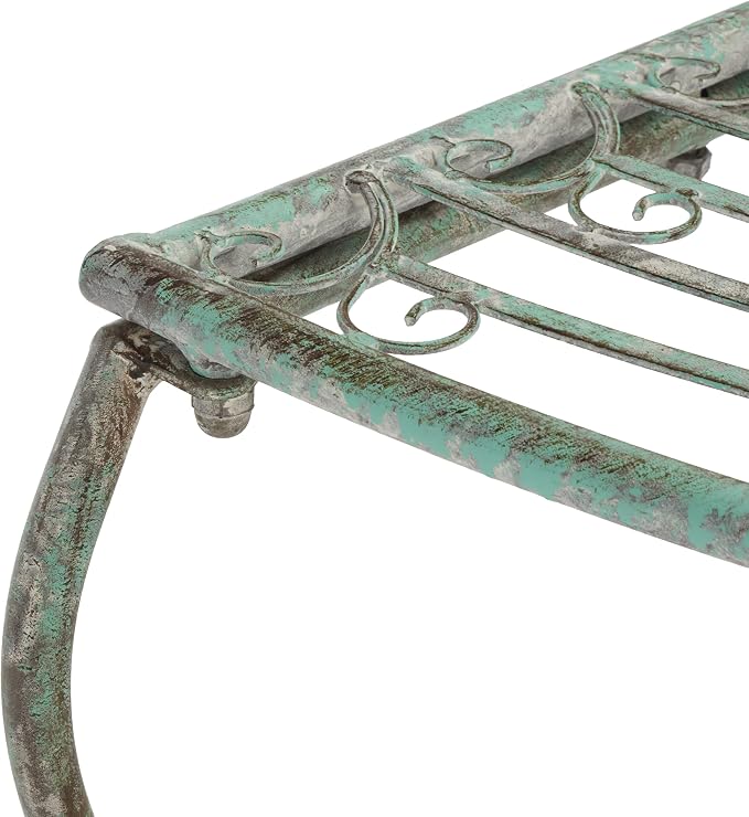 SAFAVIEH Outdoor Furniture Collection – Abia Antique Dark Green Distressed - Image 7