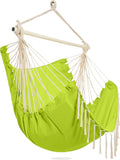 PNAEUT Hammock Chair with Tassel Hanging Rope Swing by PNAEUT