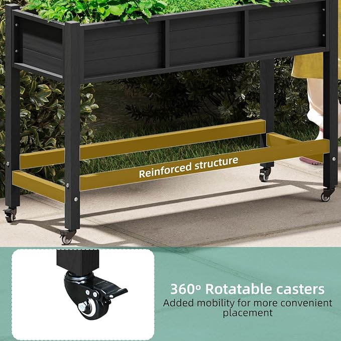 YITAHOME Raised Garden Bed HDPE, Herb Garden Bed - Image 6