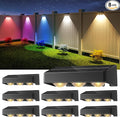 NIORSUN Solar Fence Lights, 8 Pack Solars Deck Light, RGB Color, Outdoor Bulb by NIORSUN