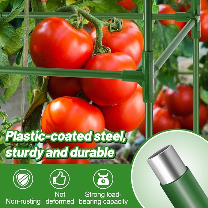 ANPHSIN Tomato Cages with 17 Gallon Grow Bags - Image 3