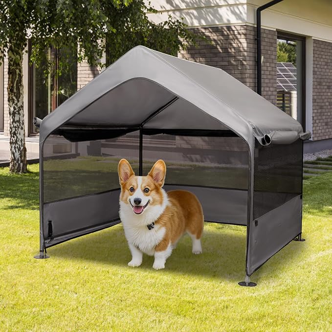 Summertrail Dog House Outside, Dog Tent Outdoor, Dog Shade Shelter Doghouse by DOGHOUSE