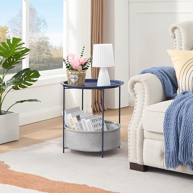 VECELO Round Side/End Table - Image 2