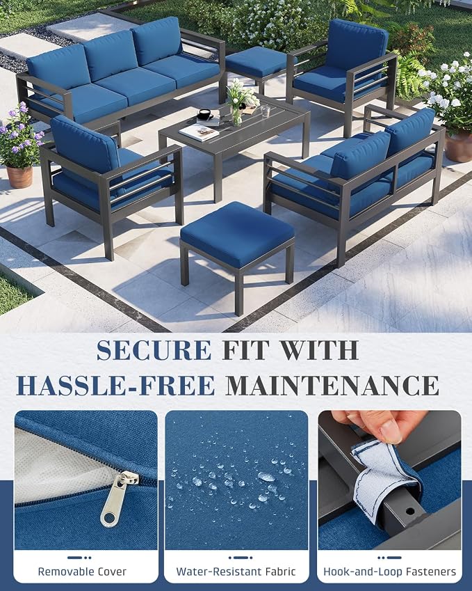 AECOJOY Aluminum Patio Furniture Armchair - Image 4