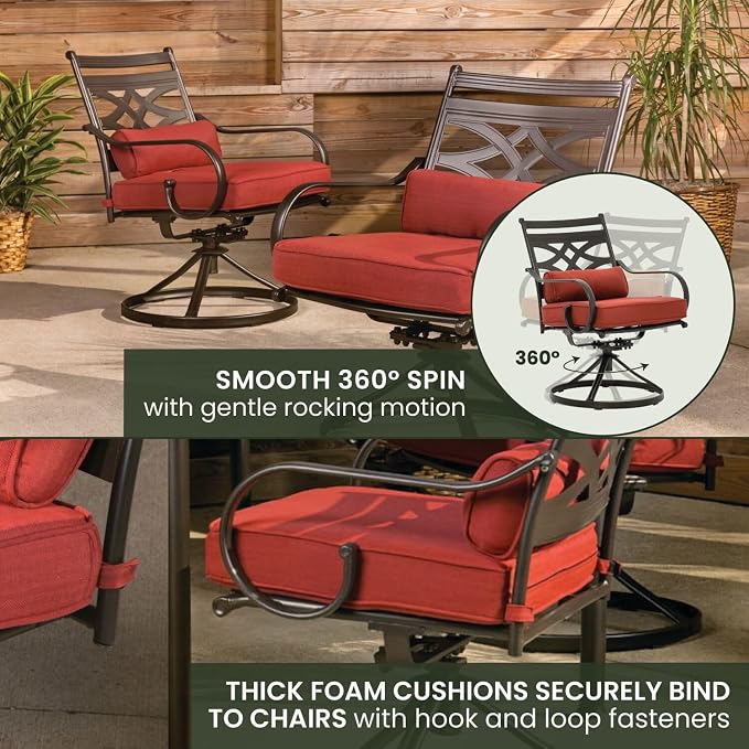 Hanover Montclair 7-Piece Outdoor Dining Set - Image 8