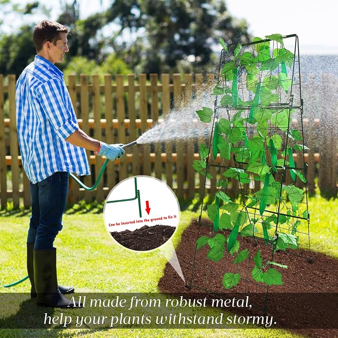Thickened Cucumber Trellis for Raised Garden Bed - Image 5