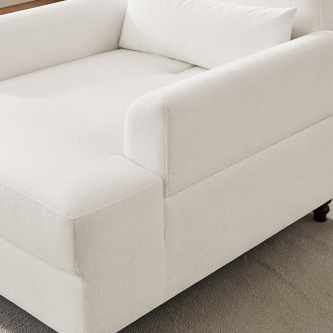 Chaise Lounge Chair Indoor Set of 2, Oversized Accent Chair - Image 7