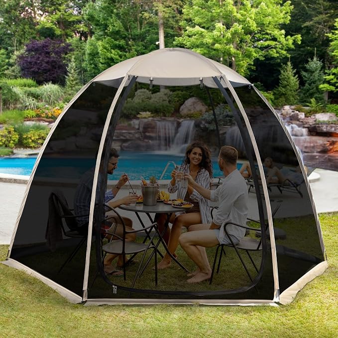 Alvantor® Screen House Gazebo, Pop Up Igloo Screened Canopy Tent - Image 9