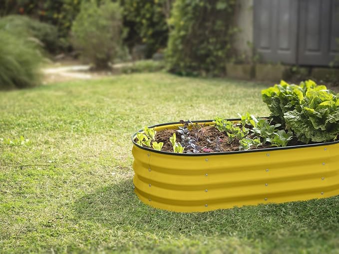 Plant & Plot Galvanized Raised Garden Beds Outdoor // 4×2×1 ft Planter Raised - Image 6