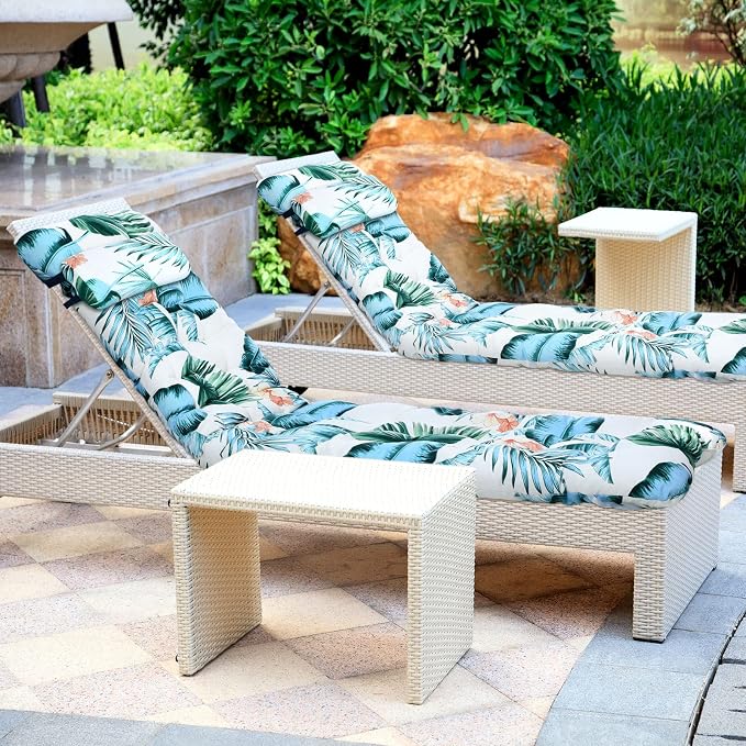 Wesiti Lounge Cushion 67 x 21 Inch Lounger Chair Cushion Indoor Outdoor Patio - Image 6