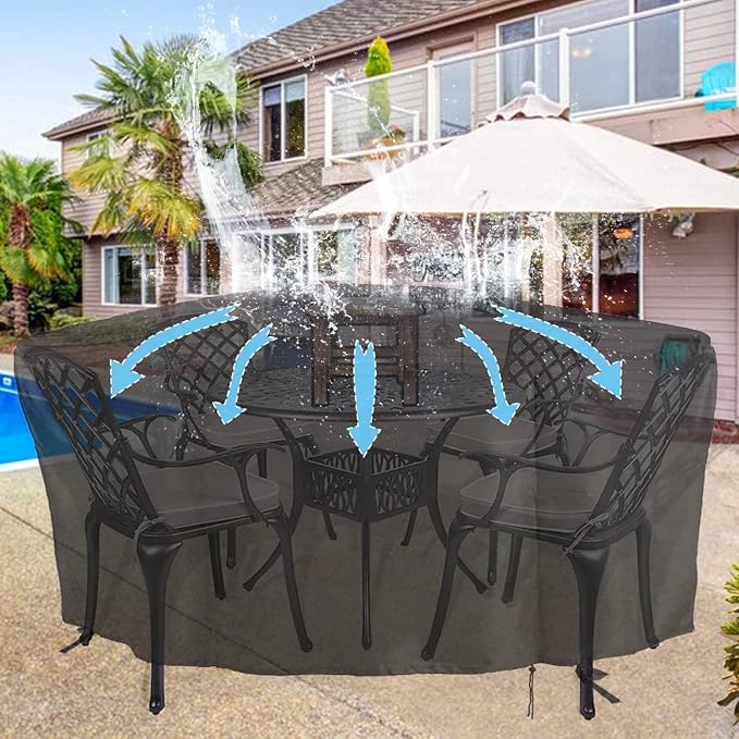 POMER Patio Furniture Set Cover, 52Inch Tall High Table Cover - Image 6