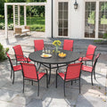 VICLLAX 9 Pieces Patio Outdoor Dining Set by HOME