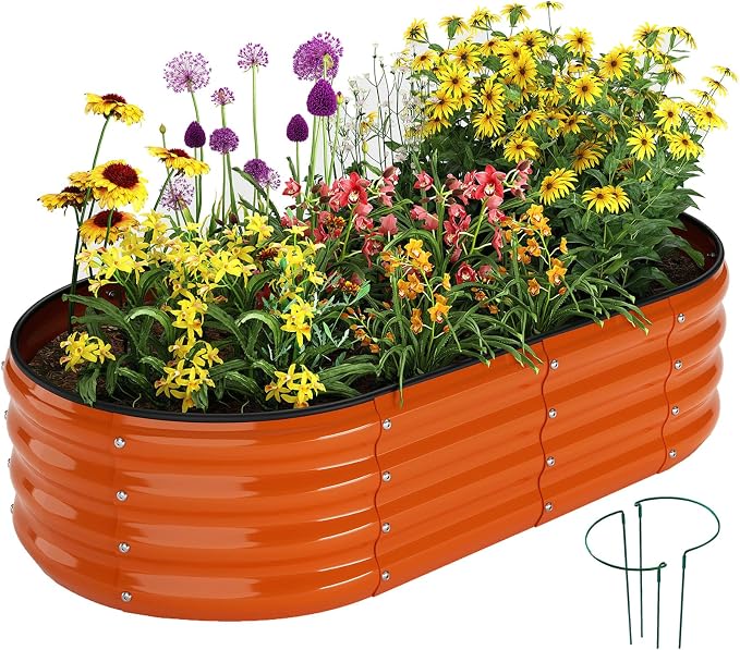 Raised Beds for Gardening Raised Garden Bed Kit for Gardening Outdoor，4x2x1ft by ZFHgarden