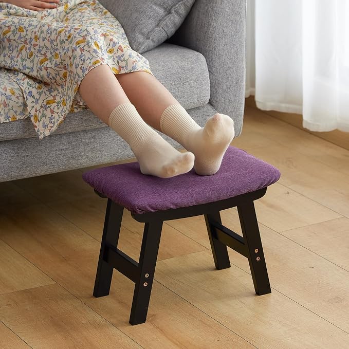Foot Stool Ottoman Foot Rest Under Desk, Small Stool - Image 2