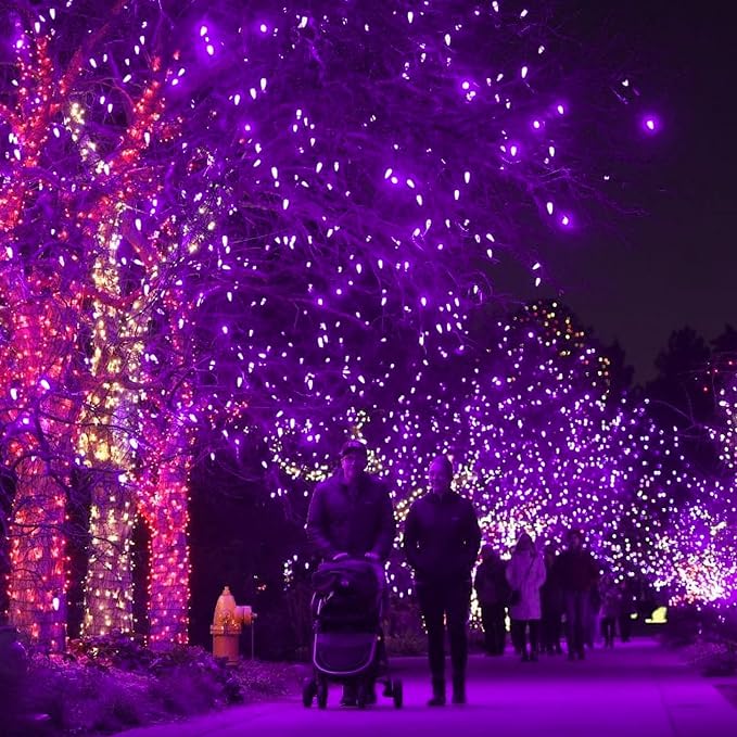 Dazzle Bright 2 Pack Total 400LED 132FT Halloween Solar String Outdoor Lights - Image 5