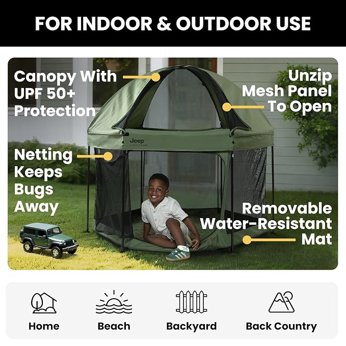Jeep Hexagon Pop Up Play Yard - Image 2