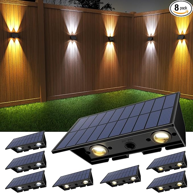 Solar Fence Lights by UGDLUCK