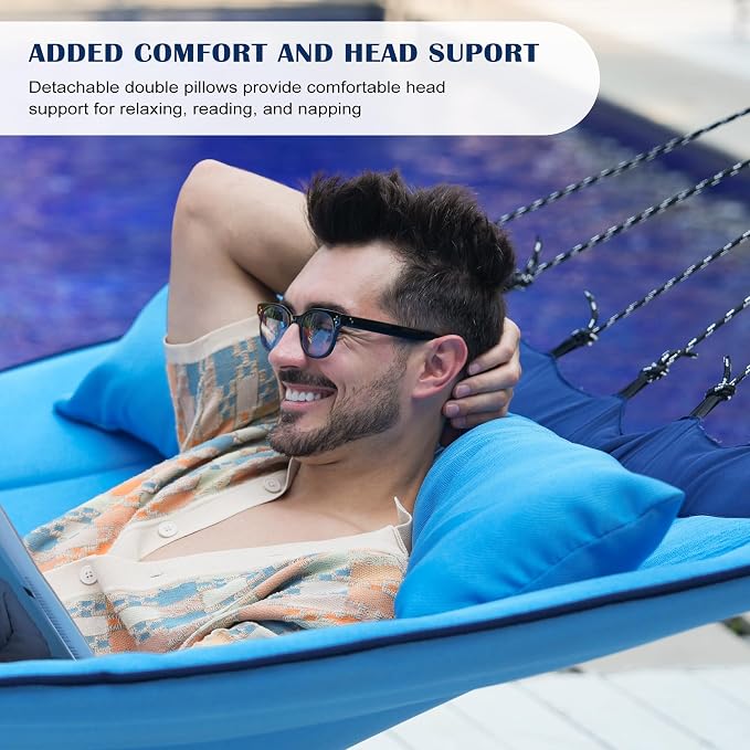 Lazy Daze Hammocks 12 FT Quilted Fabric Hammock - Image 3