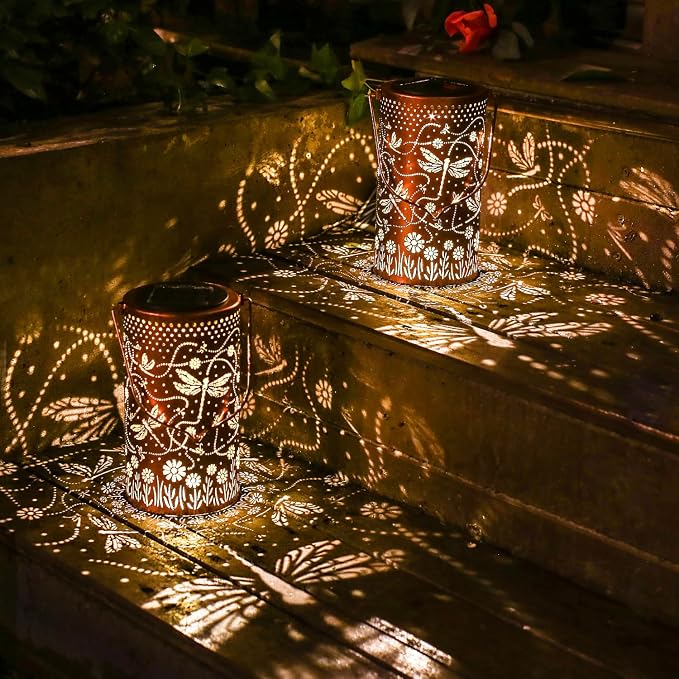 Dragonfly Solar Lanterns Outdoor Waterproof Hanging Solar Lights Dragonfly Gifts - Image 5