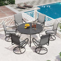 PHI VILLA 7 Piece Outdoor Patio Dining Set by PHIVILLAThepioneerofcomfortablehouseholdsupplies