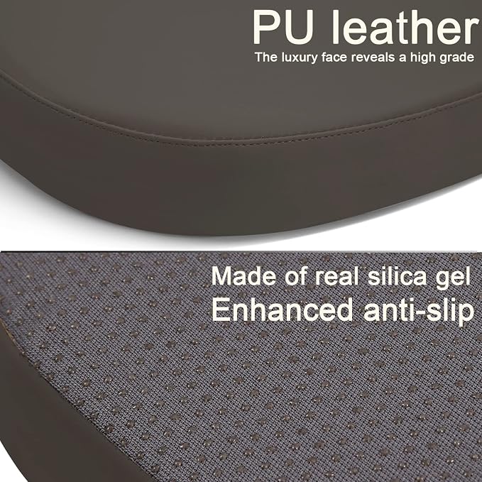 BUYUE Enhanced Anti-Slip Magnetic Bar Stool Cushions Set of 4, Luxury PU - Image 6