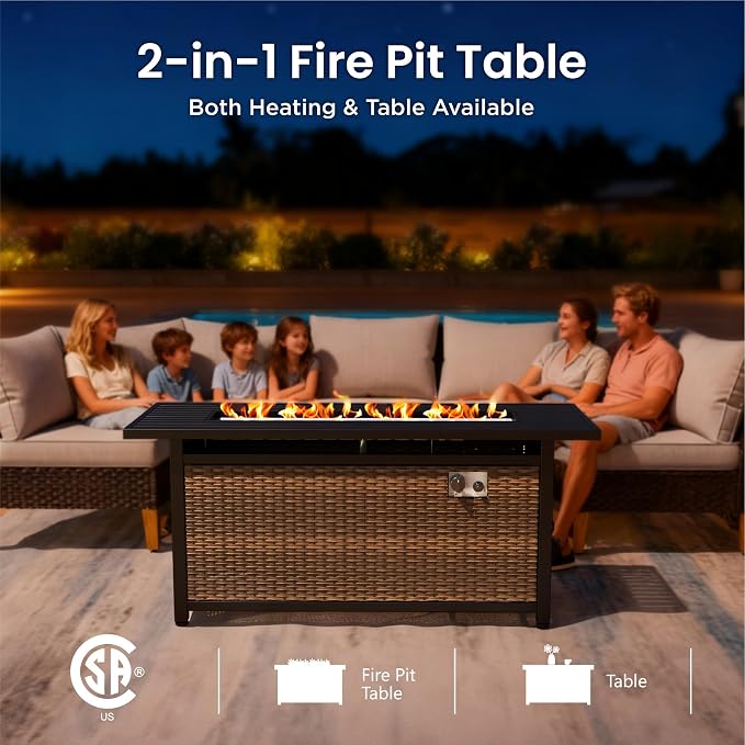PHI VILLA 8-Piece Curved Patio Furniture Set - Image 3