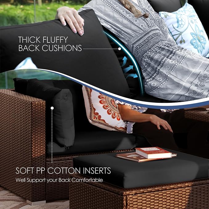 NICESOUL 11 Piece Outdoor Furniture Set - Image 8