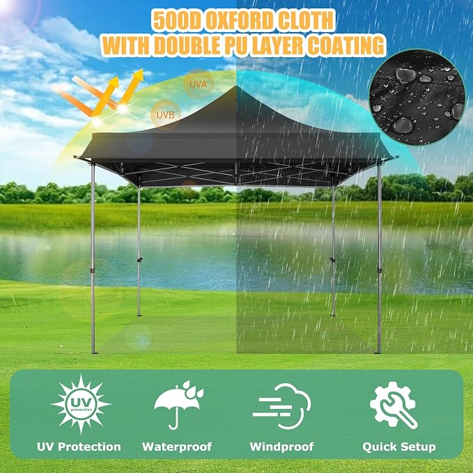 COBIZI 10x10 Pop Up Canopy Tent - Image 9