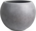 13.5 H x 17" Dia Round Fiberstone Planter by Panlaolao